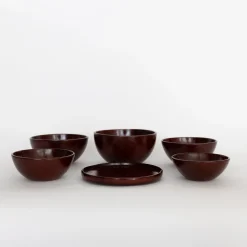 Tortoise-Unknown, Japan Art*136 Japanese Wood Lacquer Bowls