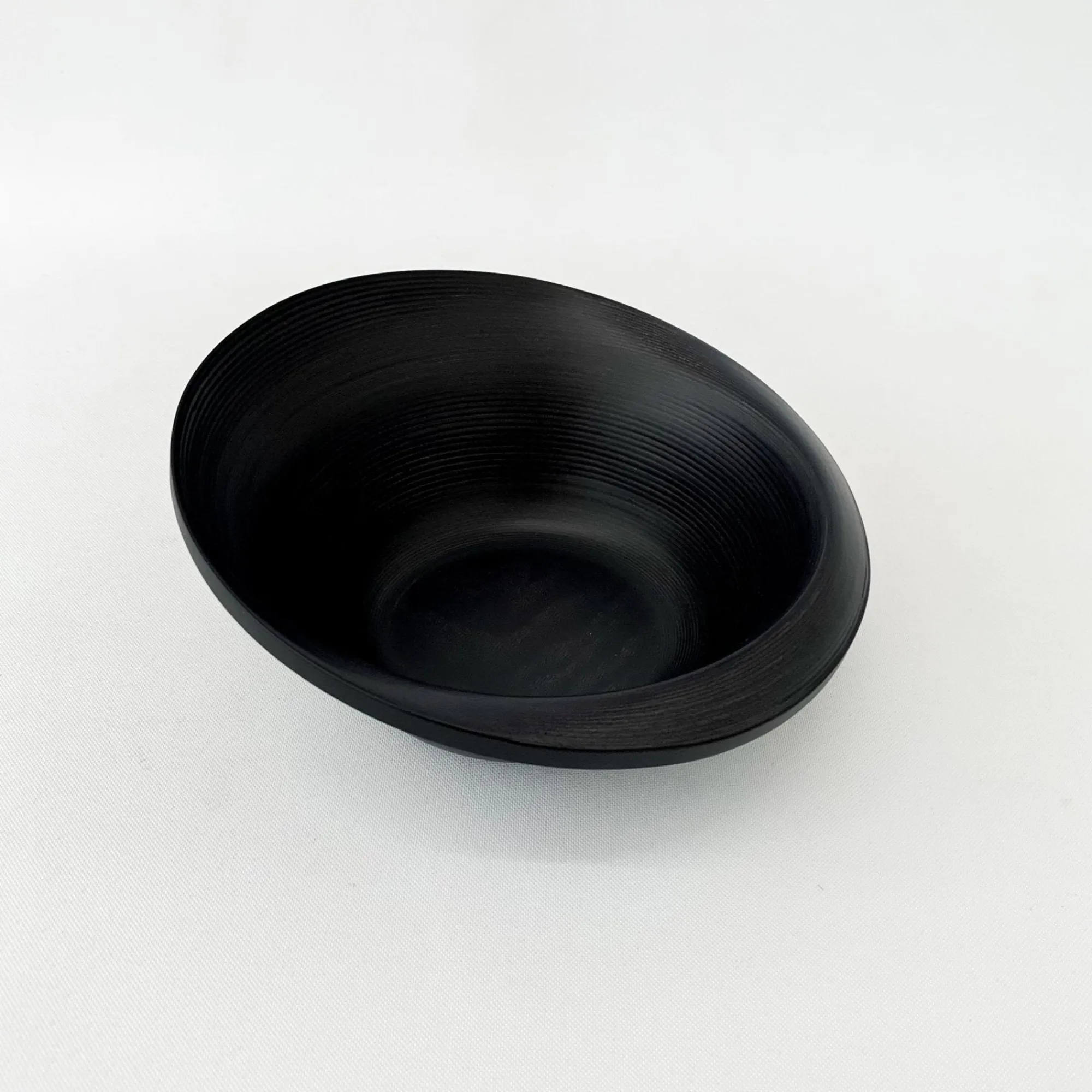 TORTOISE-yellow paper Bunaco Serving*Bunaco Curved Bowl #167