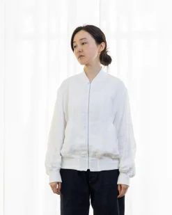 TORTOISE-yellow paper Comoli Apparel*Comoli Linen Double Cloth Zip Blouson X01-01023