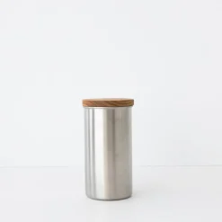 SAIKAI (Others) Storing*Elfin Metal Canister With Wood Lid