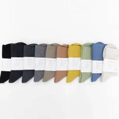TORTOISE-yellow paper F/style Small Accessories*F/Style No Rubber Cotton Socks
