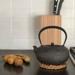 TORTOISE-yellow paper F/style Serving*F/Style Shina Bark Trivet
