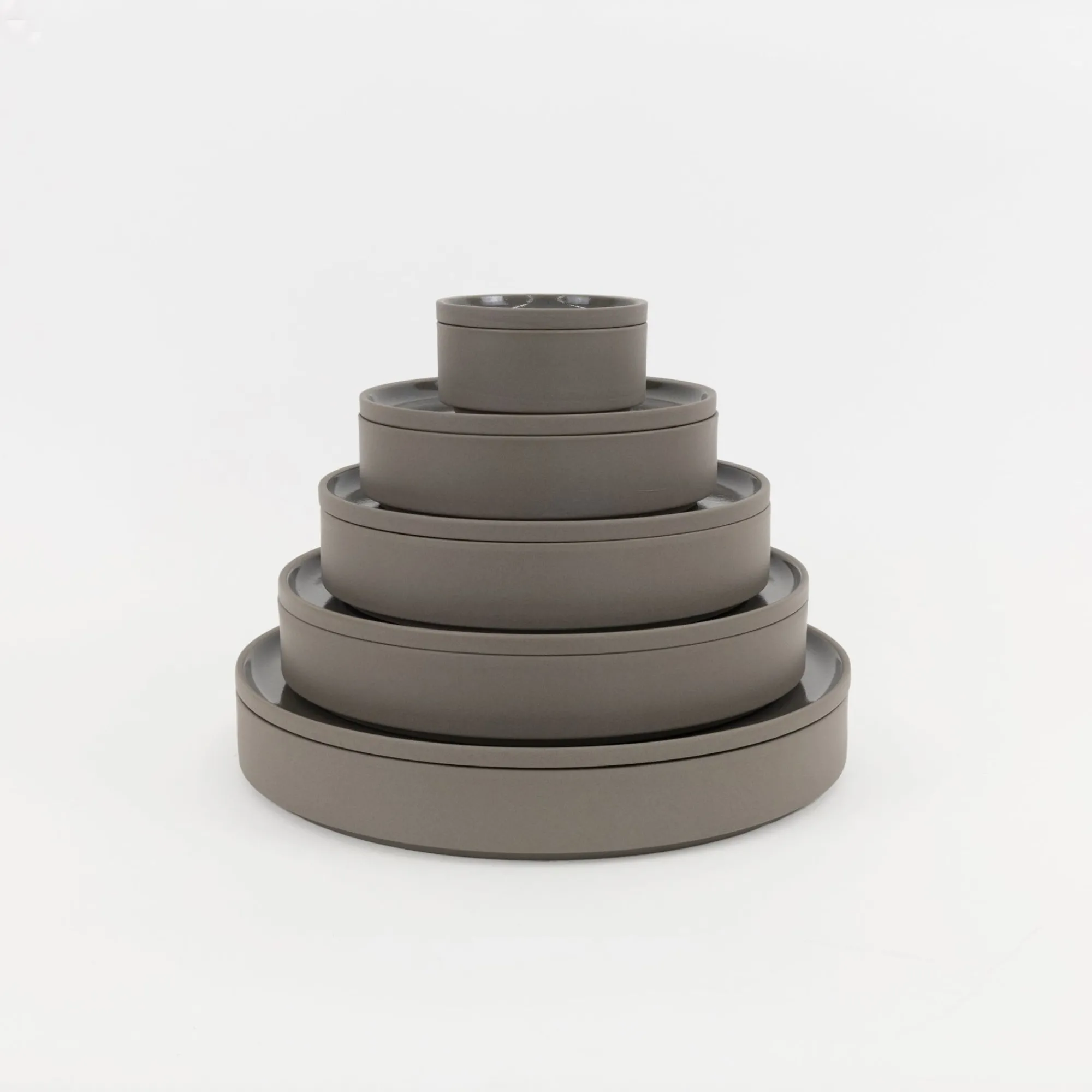 SAIKAI (Hasami) Bowl*Hdg109 - Bowl Dark Gray O 7.3/8"