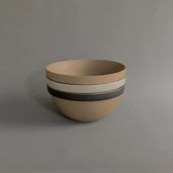 SAIKAI (Hasami) Bowl - Round*Hp047 - Deep Round Bowl Natural O 7.3/8