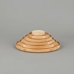 SAIKAI (Hasami) Wooden & Richlite Tray / Lid*Hp027 - Tray / Lid Ash O 11.7/8"