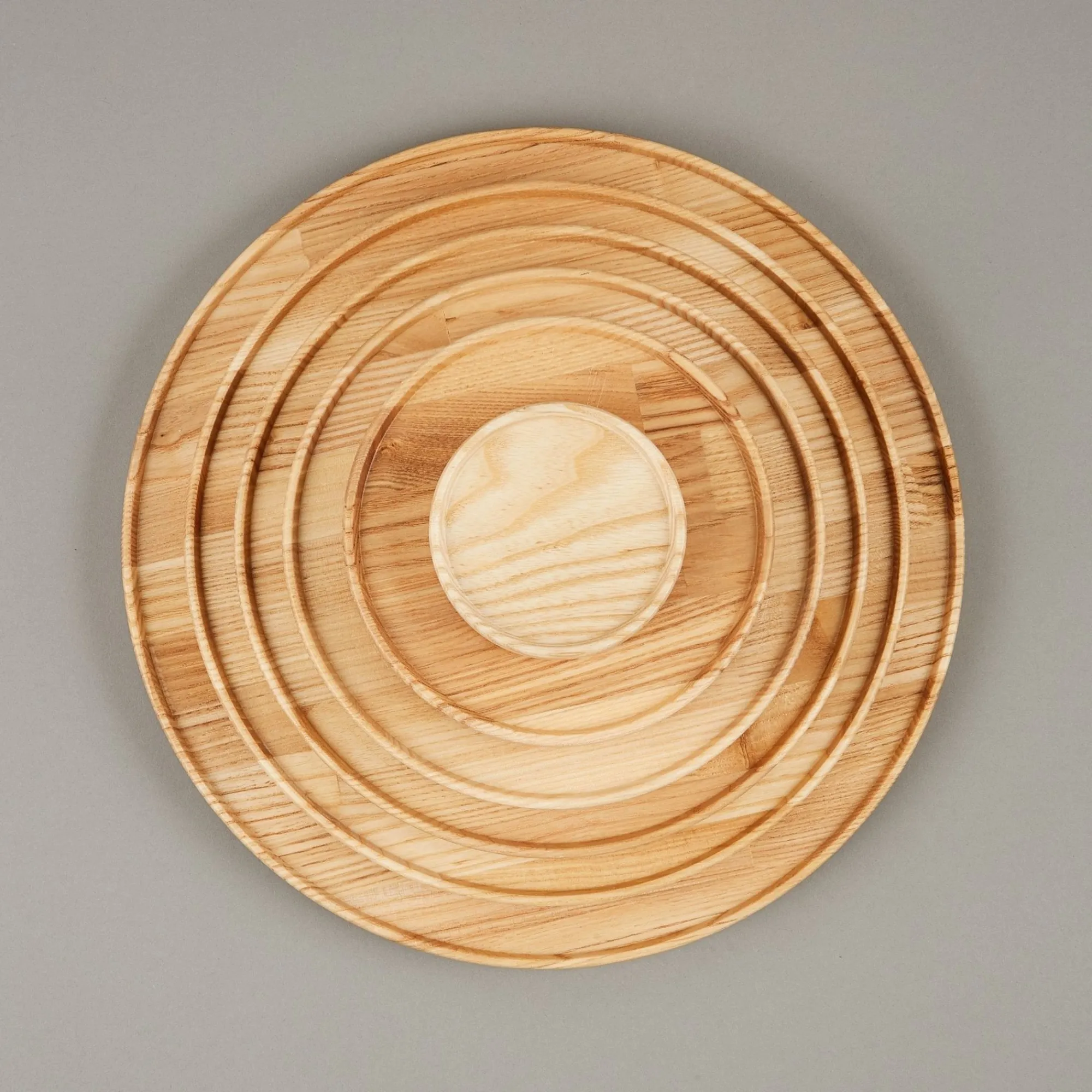 SAIKAI (Hasami) Wooden & Richlite Tray / Lid*Hp027 - Tray / Lid Ash O 11.7/8"