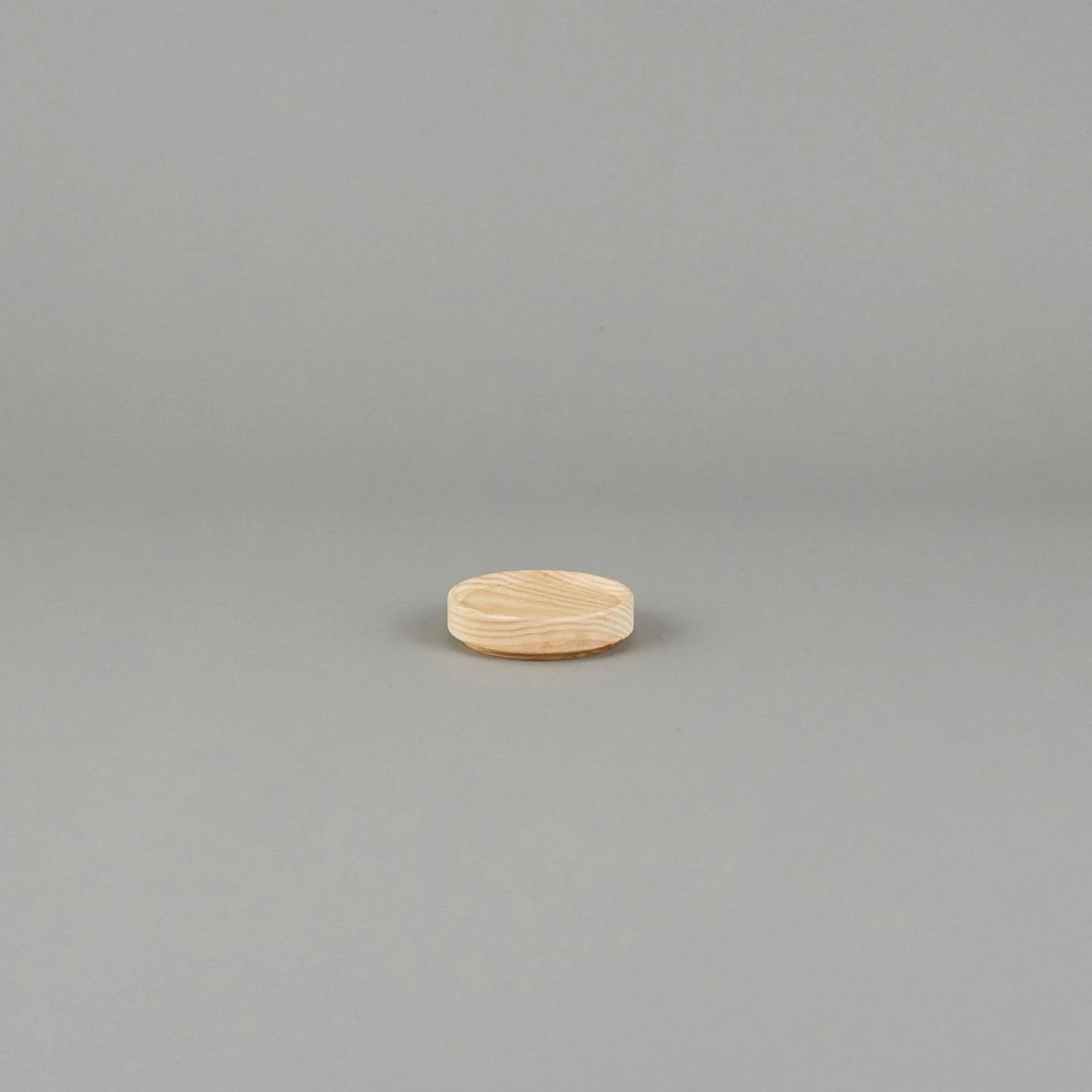 SAIKAI (Hasami) Wooden & Richlite Tray / Lid*Hp022 - Tray / Lid Ash O 3.3/8" X 7/8''