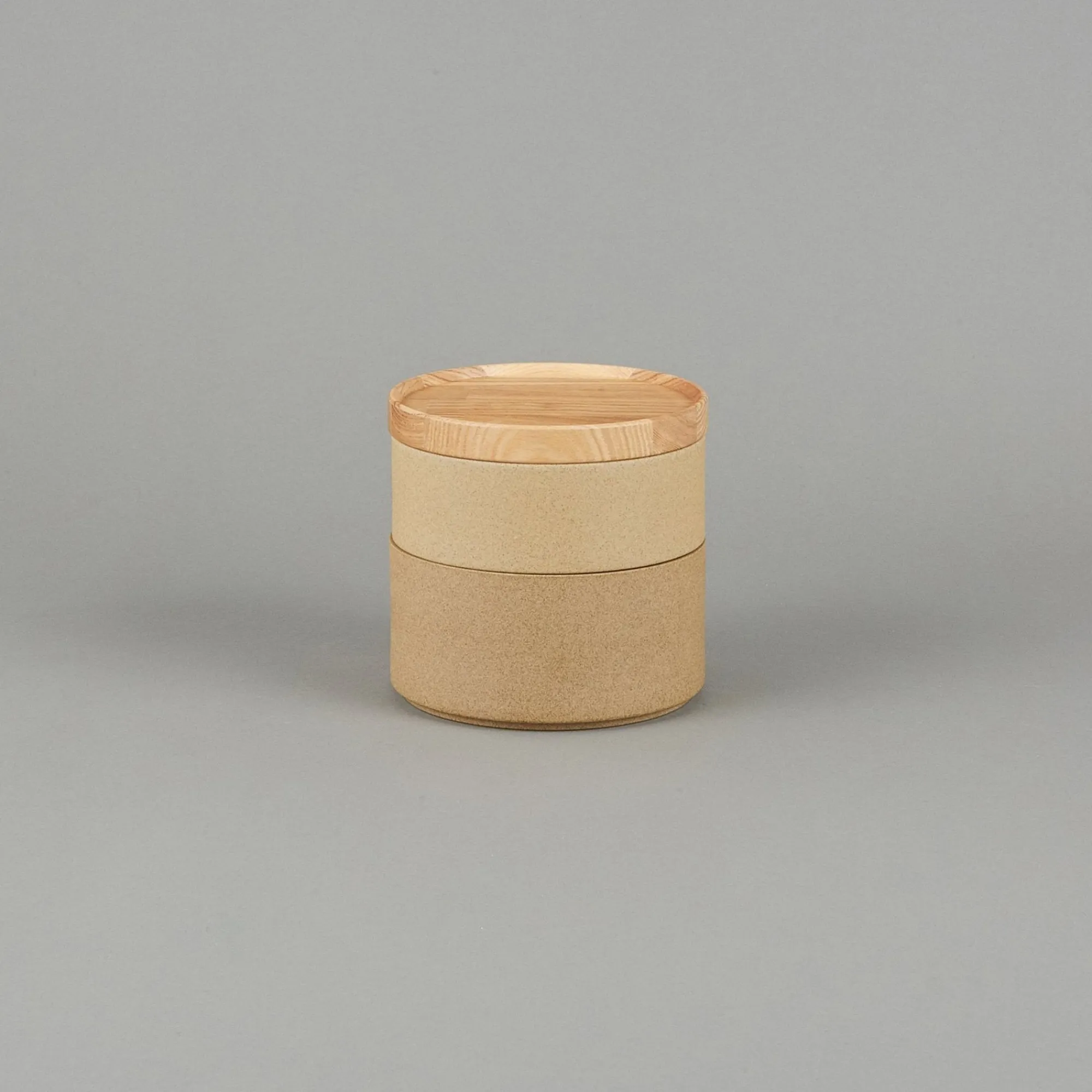 SAIKAI (Hasami) Wooden & Richlite Tray / Lid*Hp022 - Tray / Lid Ash O 3.3/8" X 7/8''
