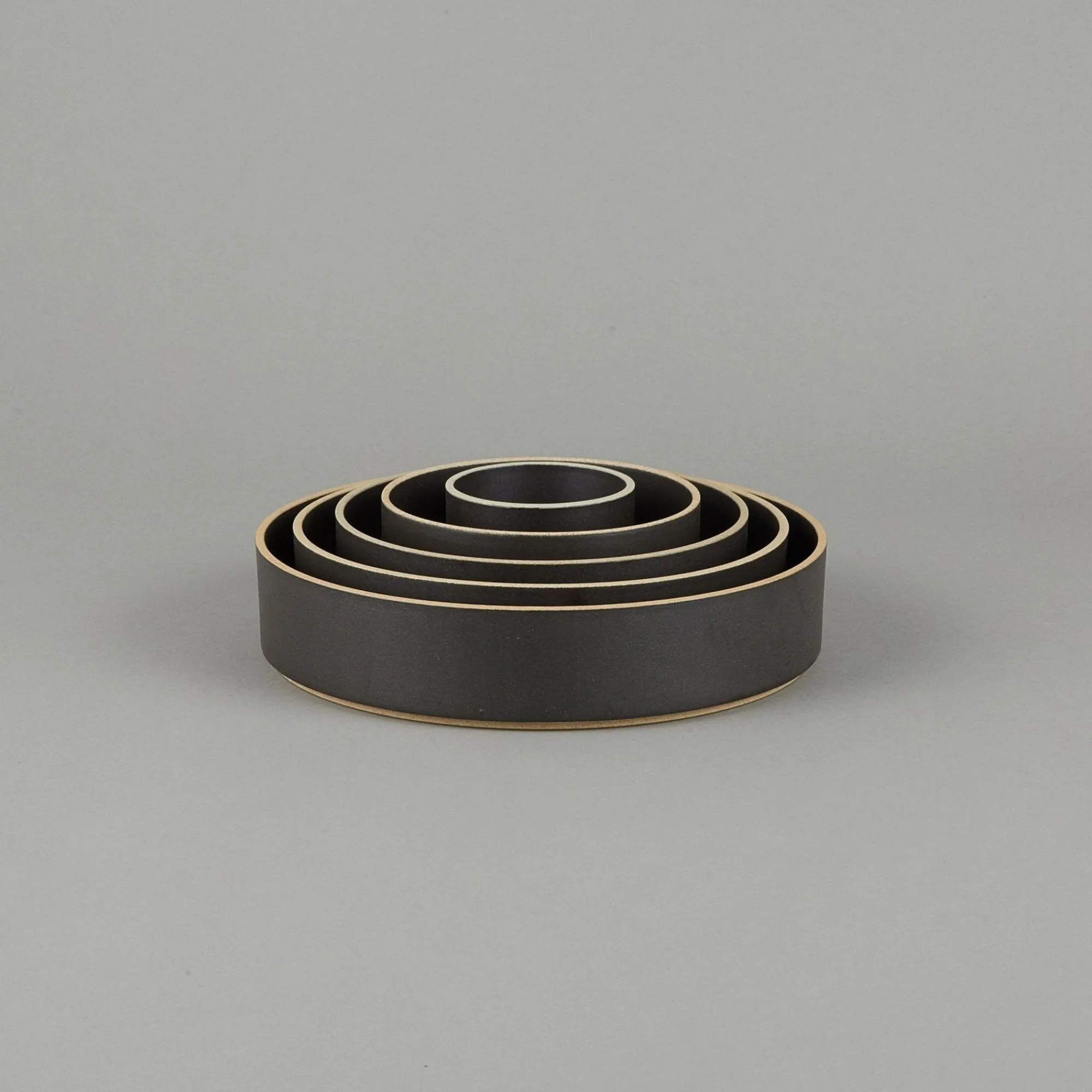 SAIKAI (Hasami) Bowl*Hpb007 - Bowl Black O 3.3/8"