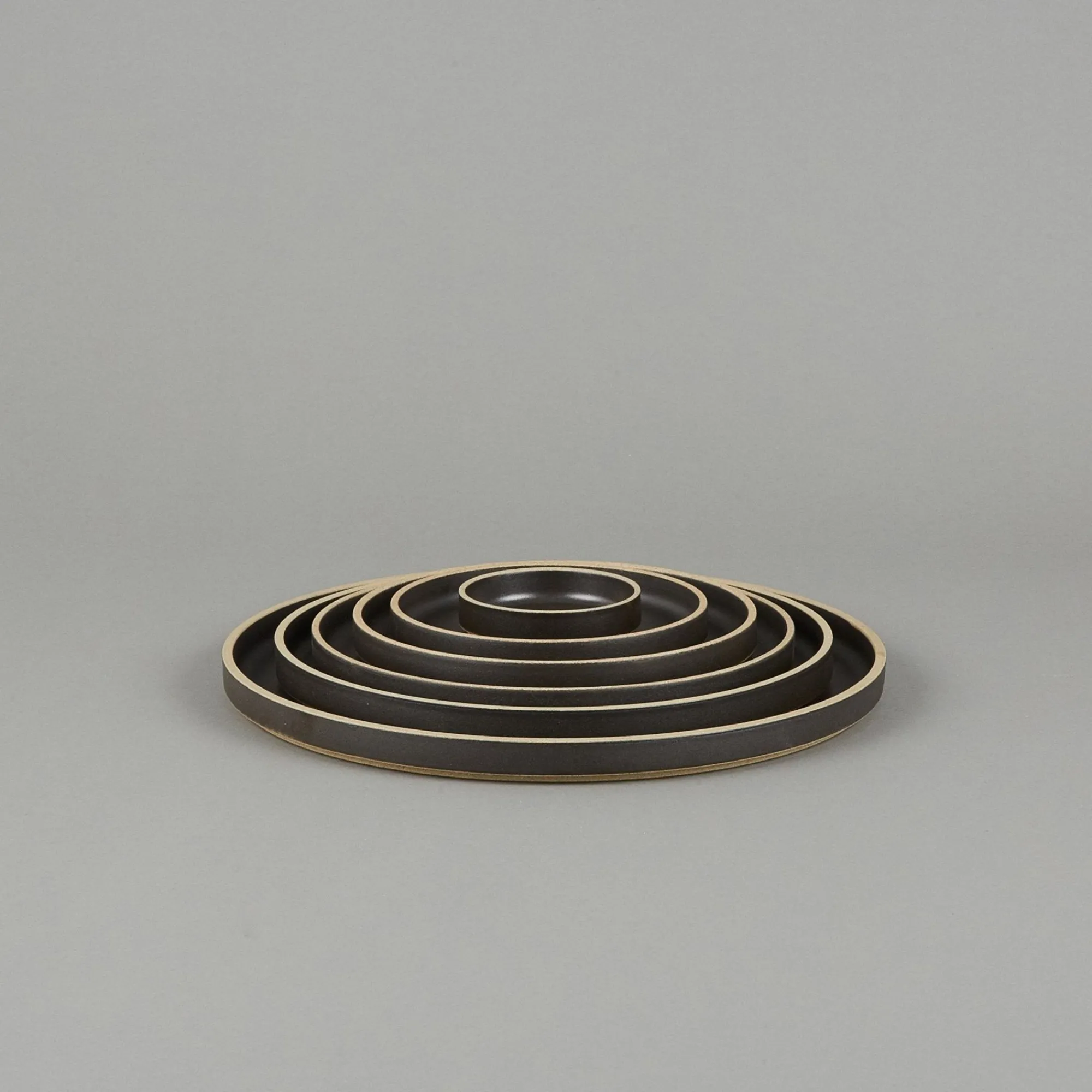 SAIKAI (Hasami) Plate / Lid*Hpb002 - Plate / Lid Black O 5.5/8"