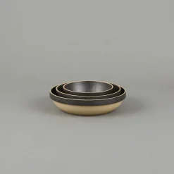 SAIKAI (Hasami) Bowl - Round*Hpb033 - Round Bowl Black O 8.5/8"