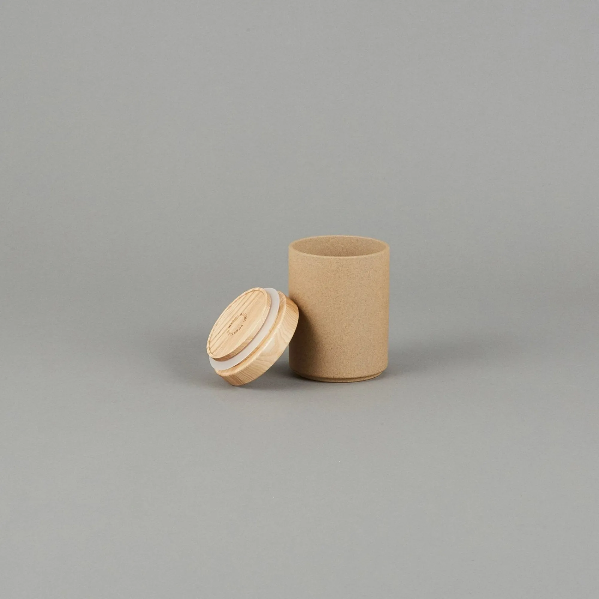 SAIKAI (Hasami) Bottle & Container*Hpm038 - Container / Tumbler Gloss Gray O 3.3/8"