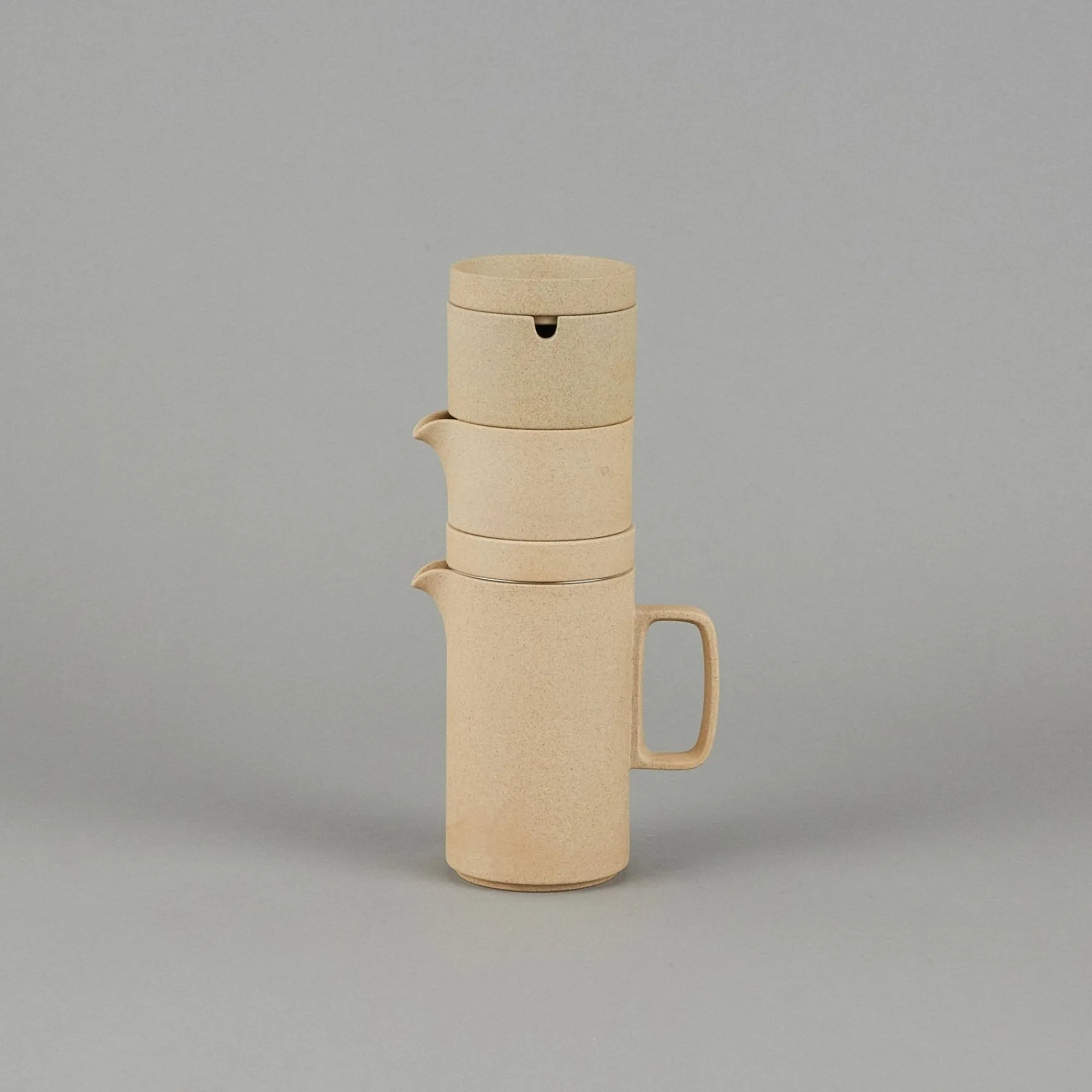 SAIKAI (Hasami) Coffee & Tea*Hpm028 - Creamer Gloss Gray O 3.3/8"