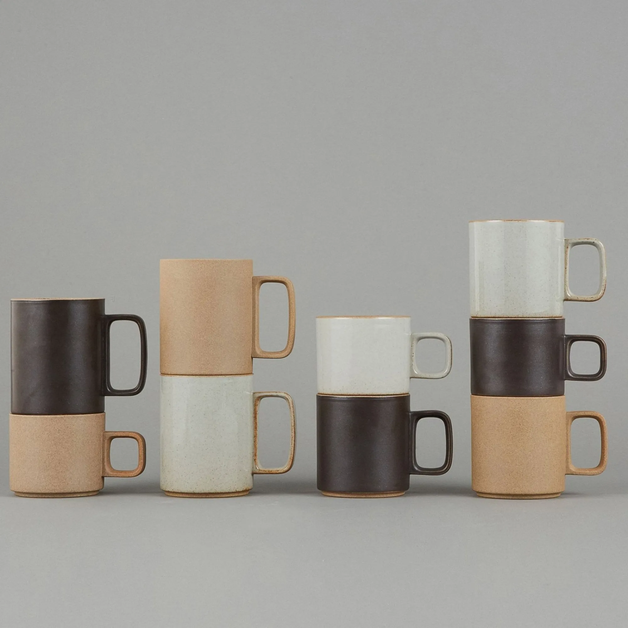 SAIKAI (Hasami) Mug*Hpm019 - Mug Gloss Gray Small O 3.3/8"