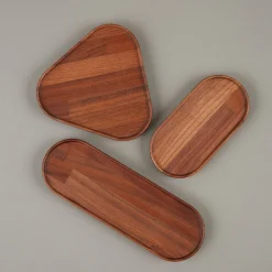 SAIKAI (Hasami) Wooden & Richlite Tray / Lid*Hpwn034 - Tray / Lid Walnut 3.3/8" X 6.3/4"