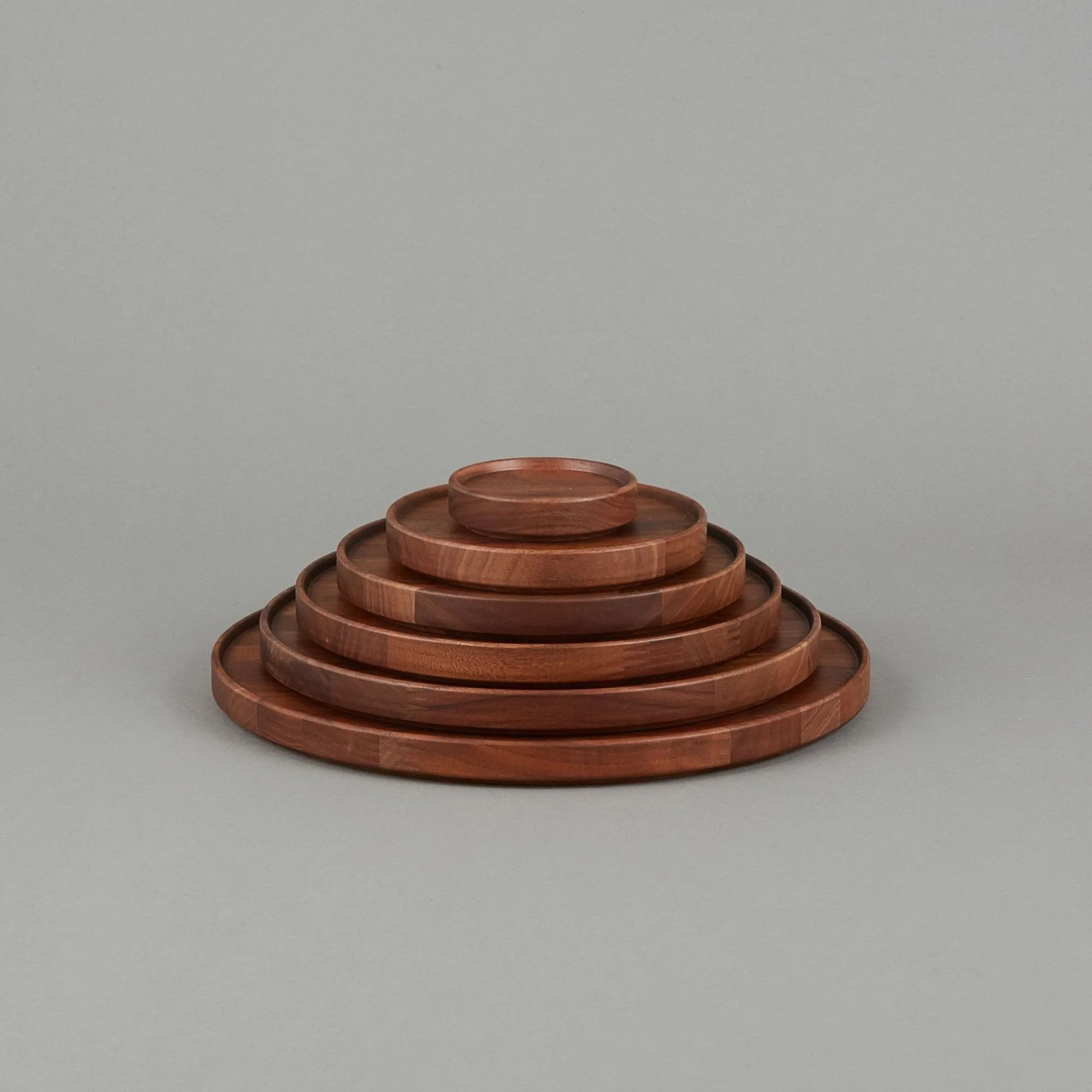SAIKAI (Hasami) Wooden & Richlite Tray / Lid*Hpwn022 - Tray / Lid Walnut O 3.3/8"