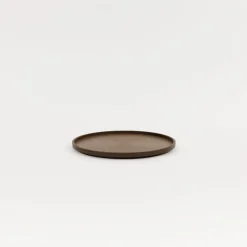 SAIKAI (Hasami) Wooden & Richlite Tray / Lid*Hrn124 - Tray / Lid Dark Brown O 7.3/8"