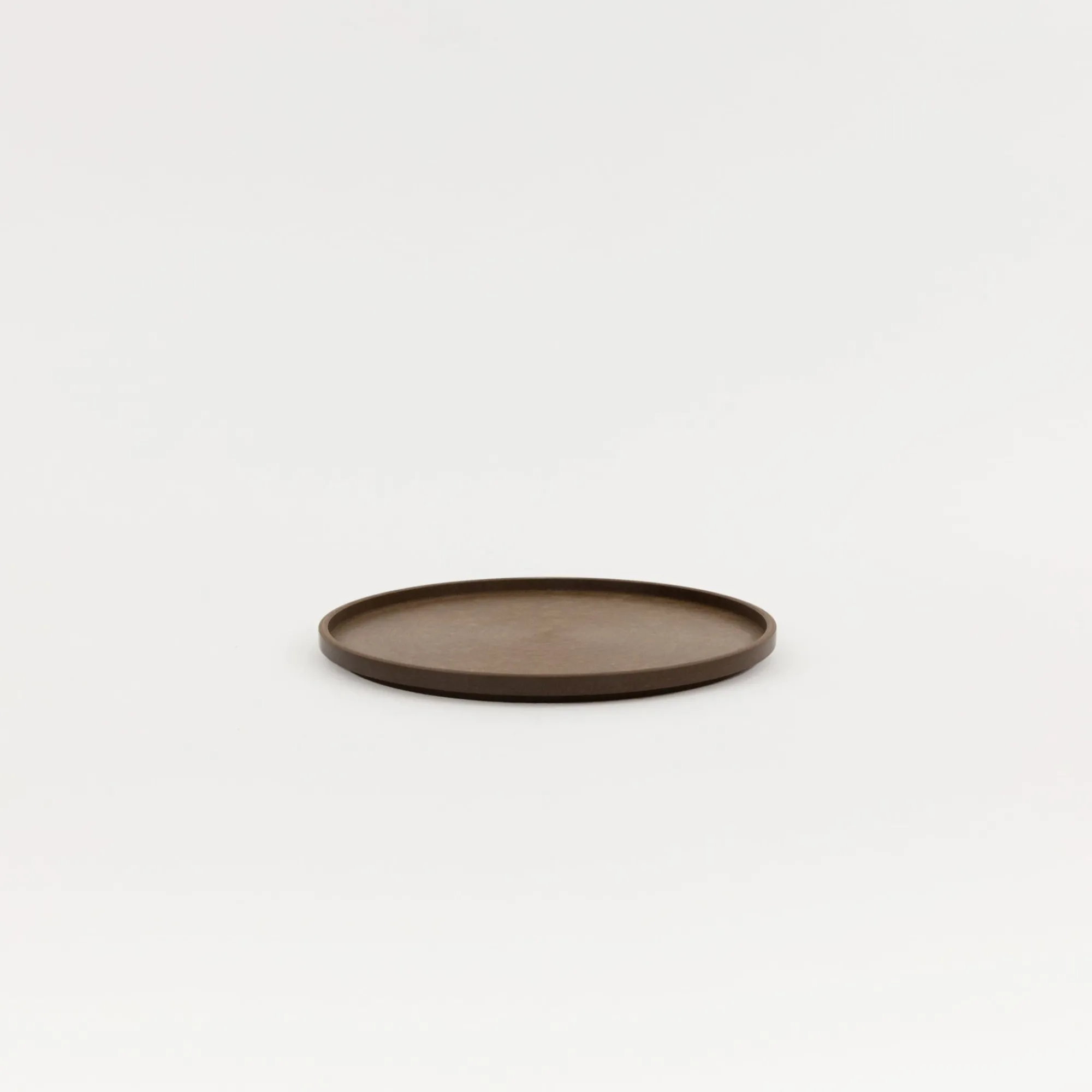 SAIKAI (Hasami) Wooden & Richlite Tray / Lid*Hrn124 - Tray / Lid Dark Brown O 7.3/8"