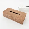 TORTOISE-yellow paper Office*Irose Leather Tissue Cases