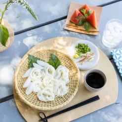 TORTOISE-yellow paper Kosuga Eating*Kosuga Half Moon Place Mat