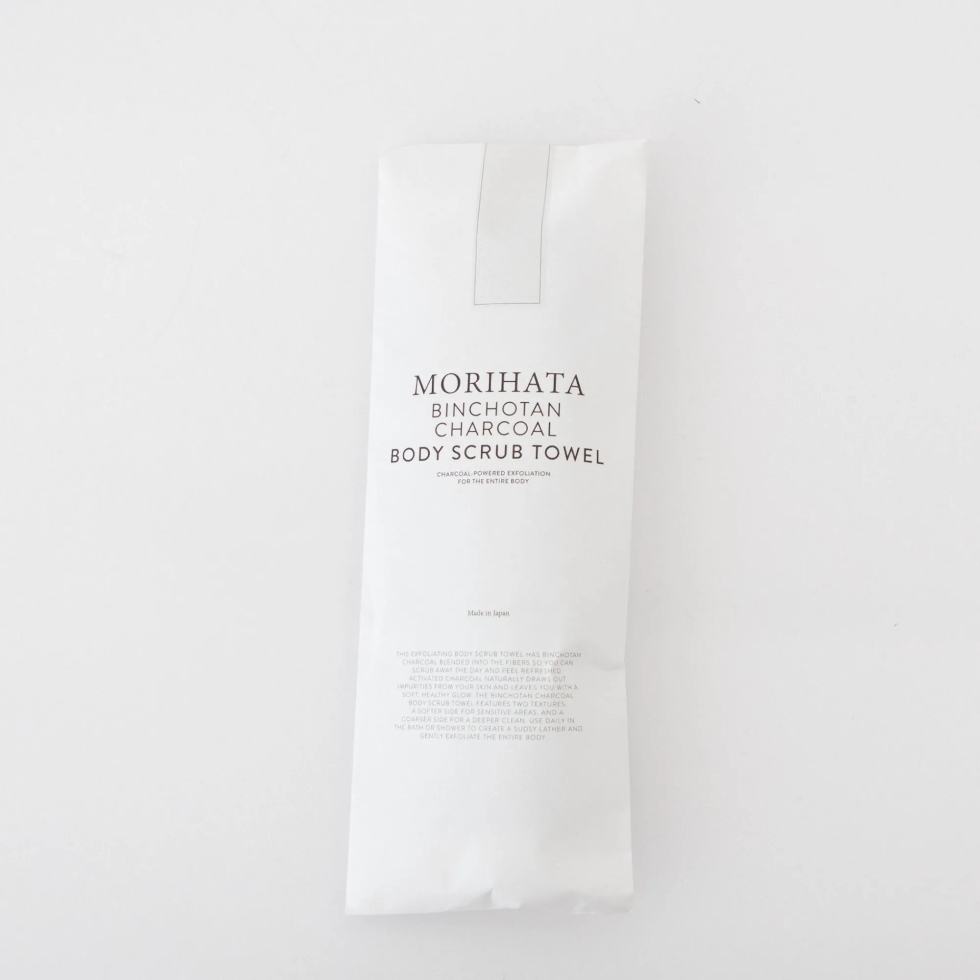 MORIHATA International Ltd. Co. Linens*Morihata Binchotan Charcoal Body Scrub Towel