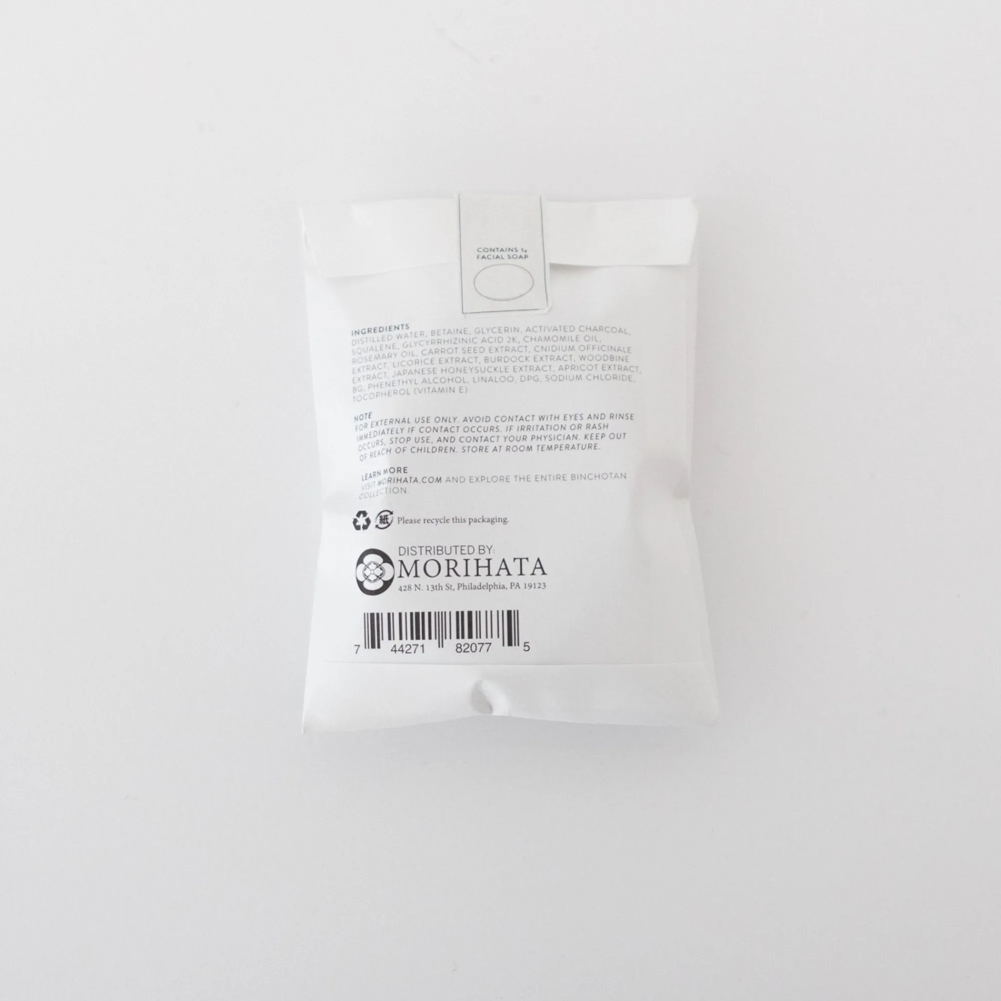 MORIHATA International Ltd. Co. Soaps & Scents*Morihata Binchotan Charcoal Facial Soap