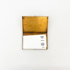 TORTOISE-yellow paper Office*Picus Brass Box Card Case