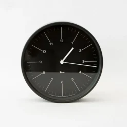 AC GEAR Home Decor*Riki Steel Clock Black Wr17-10