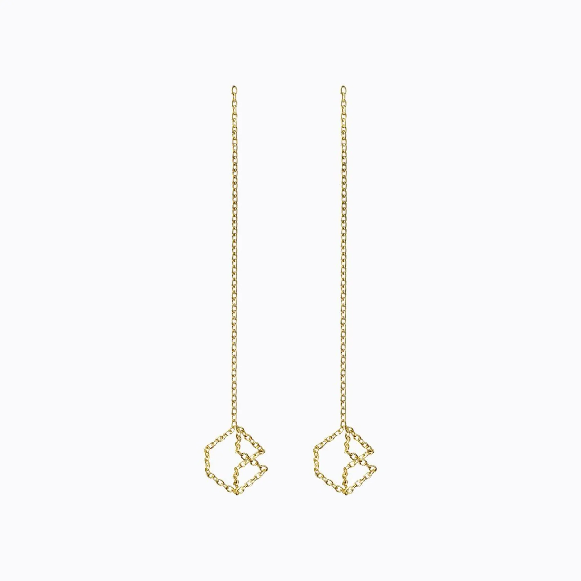 Tortoise-Shihara Jewelry*Shihara Chain Earrings 04S (Pair)