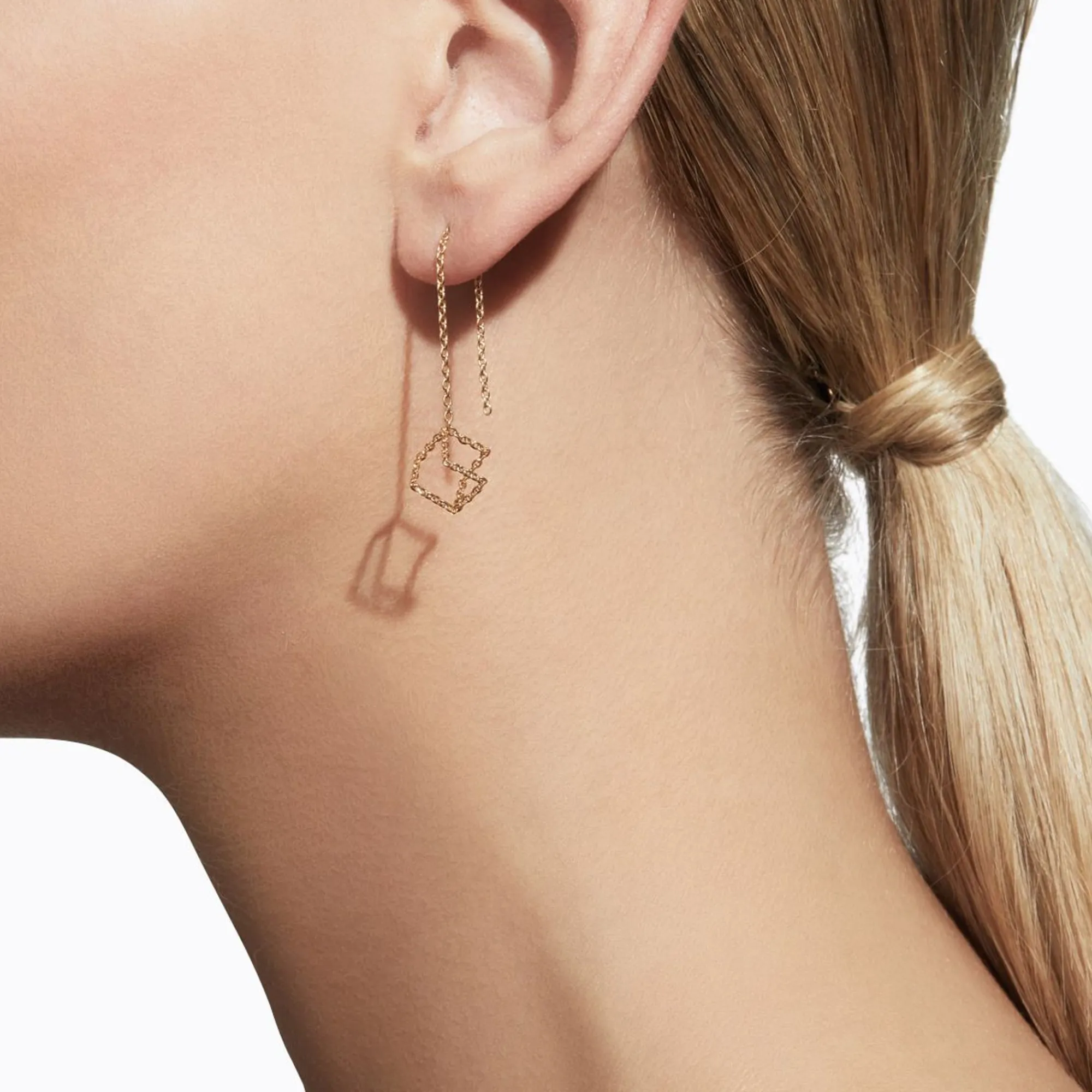 Tortoise-Shihara Jewelry*Shihara Chain Earrings 04S (Pair)