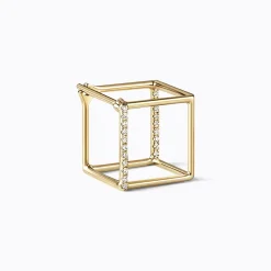 Tortoise-Shihara Jewelry*Shihara Diamond Square Earring 10 (01)