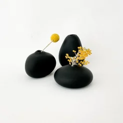 Sugahara USA Southern Coast International Home Decor*Sugahara Matte Black Bud Vases