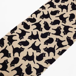 TORTOISE-Kamawanu Seasonal*Tenugui - Black Cat