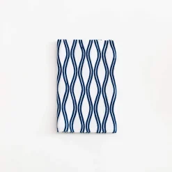 TORTOISE-Kamawanu Contemporary*Tenugui - Blue Vertical Waves