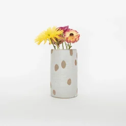 Tomoro Pottery Home Decor*Ceramic Petal Cylinder