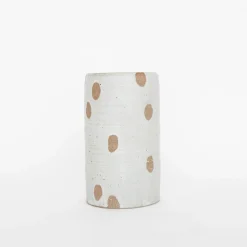 Tomoro Pottery Home Decor*Ceramic Petal Cylinder