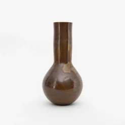 TORTOISE-yellow paper Home Decor*Vintage Bronze Vases